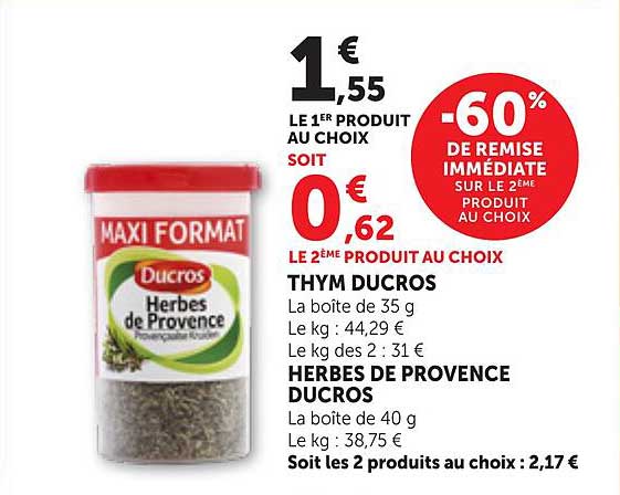 HERBES DE PROVENCE DUCROS