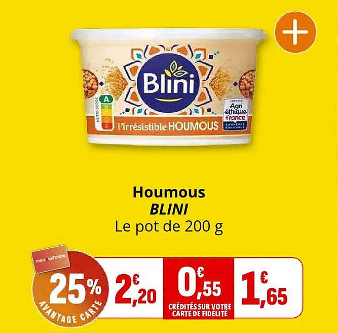 Houmous BLINI Le pot de 200 g