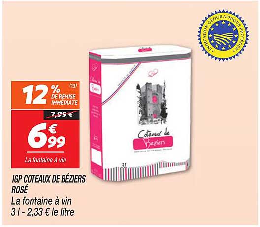 IGP COTEAUX DE BÉZIERS ROSÉ