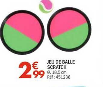 JEU DE BALLE SCRATCH Ø. 18,5 cm Réf. 451236