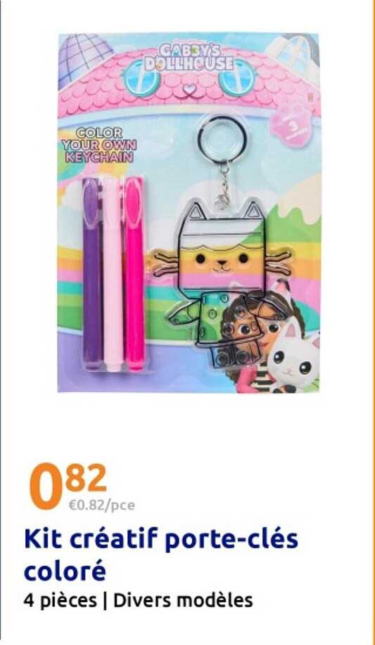 Kit créatif porte-clés coloré