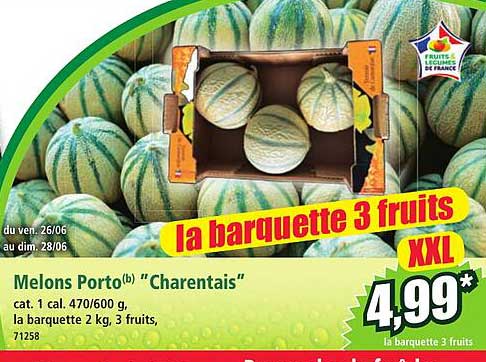 la barquette 3 fruits XXL