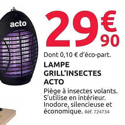 LAMPE GRILL'INSECTES ACTO