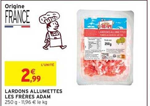 LARDONS ALLUMETTES LES FRÈRES ADAM