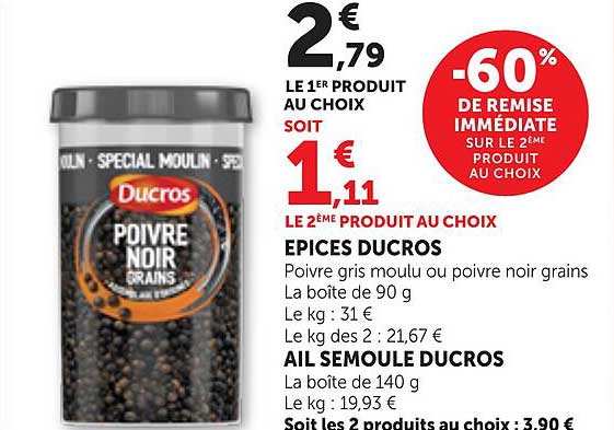 LE 1ER PRODUIT AU CHOIX SOIT 1€