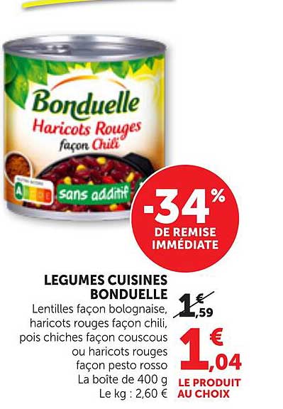 LEGUMES CUISINES BONDUELLE