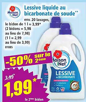 Lessive liquide au bicarbonate de soude**