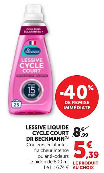 LESSIVE LIQUIDE CYCLE COURT DR BECKMANN (A)
