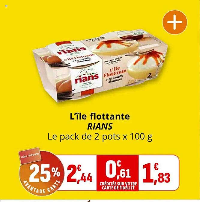 L'île flottante Rians - Le pack de 2 pots x 100 g