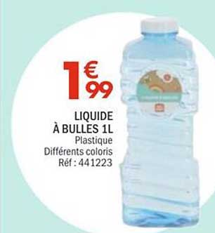 LIQUIDE À BULLES 1L Plastique Différents coloris Réf: 441223