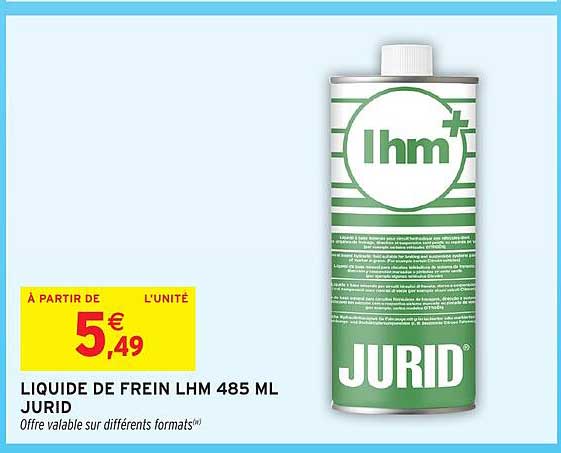 LIQUIDE DE FREIN LHM 485 ML JURID