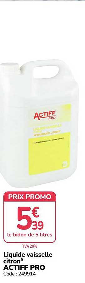 Liquide vaisselle citron ACTIFF PRO