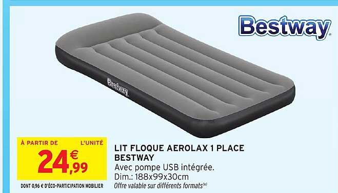 LIT FLOQUE AEROLAX 1 PLACE BESTWAY
