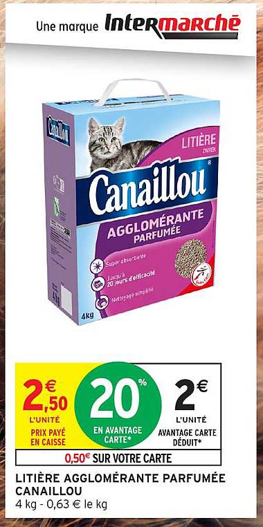 LITIÈRE AGGLOMÉRANTE PARFUMÉE CANAILLOU