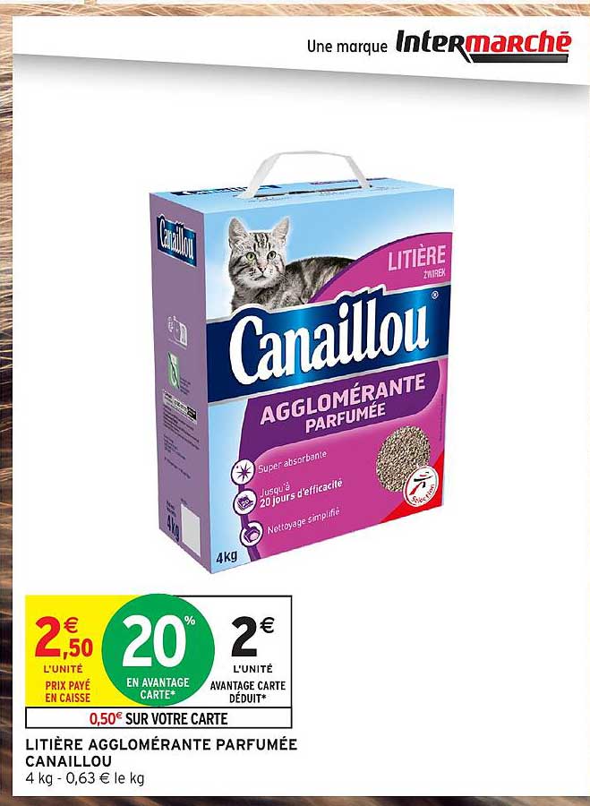 LITIÈRE AGGLOMÉRANTE PARFUMÉE CANAILLOU