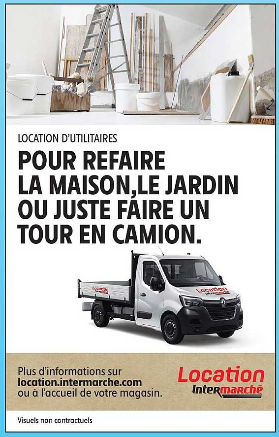 LOCATION D’UTILITAIRES POUR REFAIRE LA MAISON,LE JARDIN OU JUSTE FAIRE UN TOUR EN CAMION.