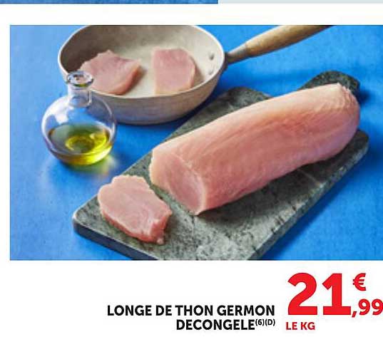 LONGE DE THON GERMON DECONGELE(6)(D)