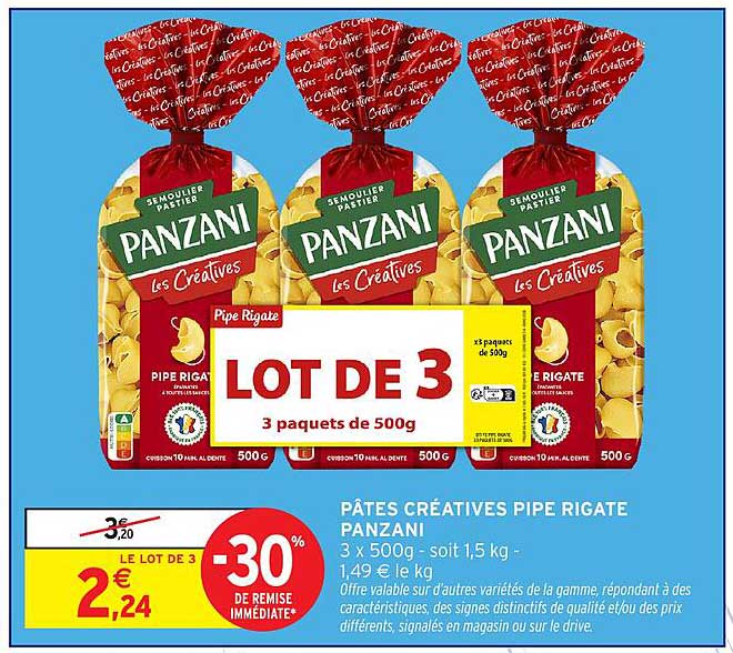 LOT DE 3 3 paquets de 500g