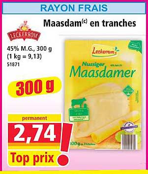 Maasdam(c) en tranches