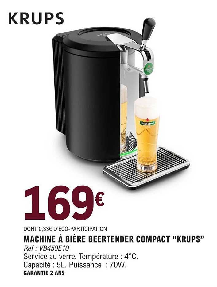 MACHINE À BIÈRE BEERTENDER COMPACT “KRUPS”
