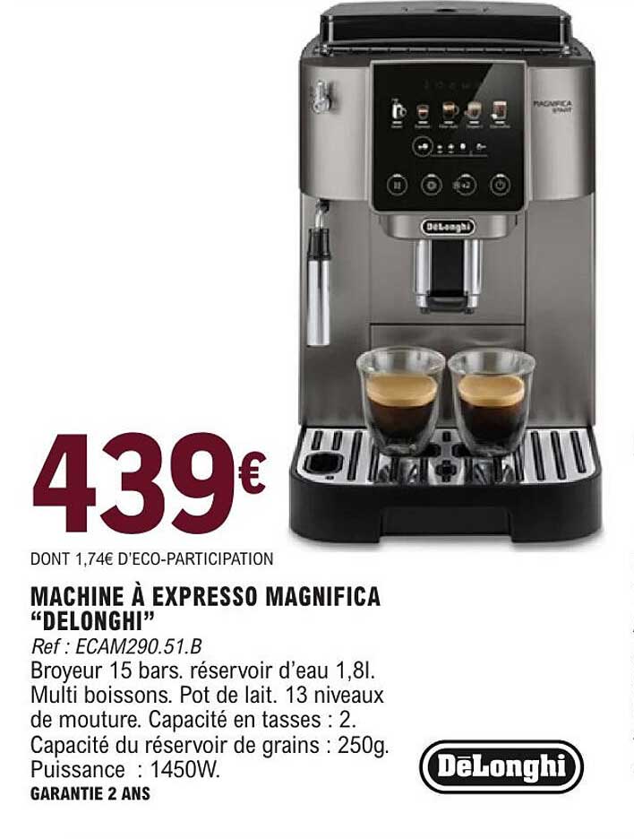 MACHINE À EXPRESSO MAGNIFICA “DELONGHI”