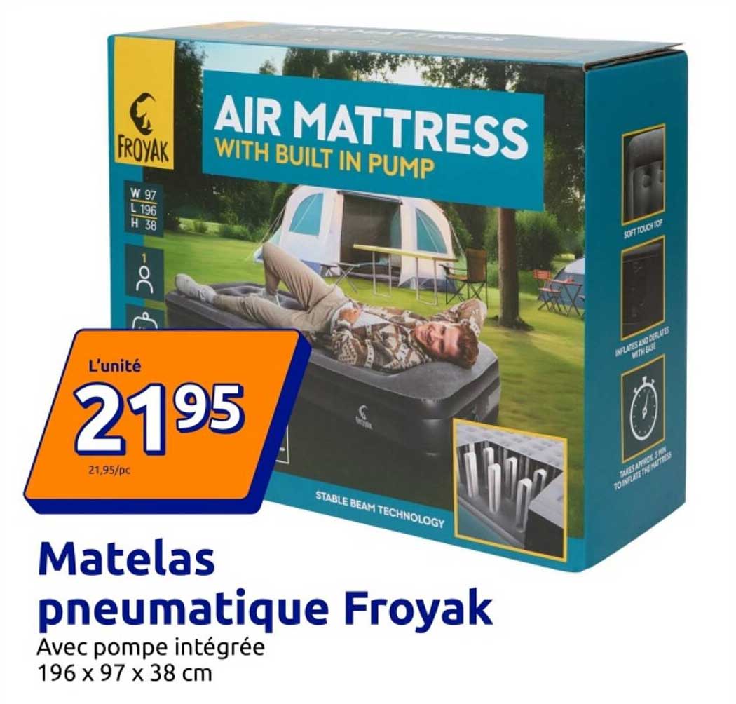 Matelas pneumatique Froyak