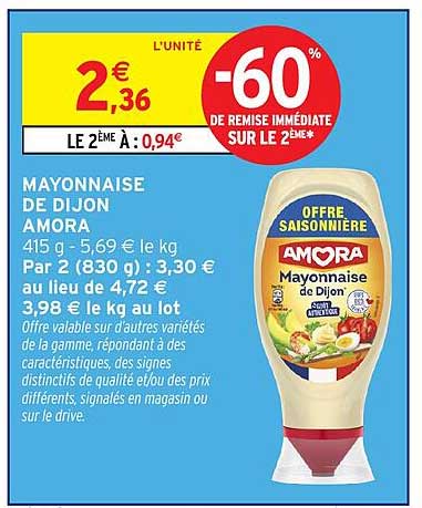 MAYONNAISE DE DIJON AMORA