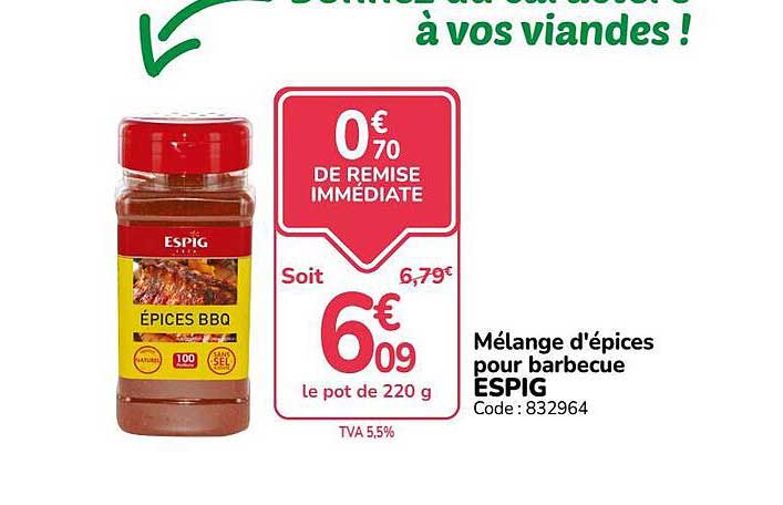 Mélange d'épices pour barbecue ESPIG