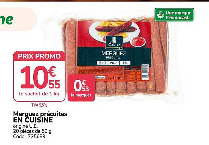 Merguez précuites EN CUISINE