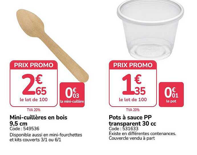 Mini-cuillères en bois 9,5 cm