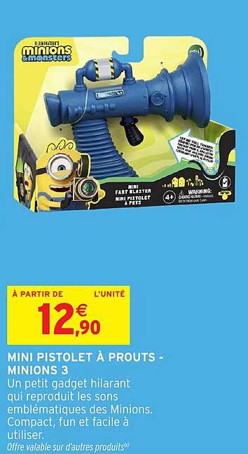 MINI PISTOLET À PROUTS - MINIONS 3