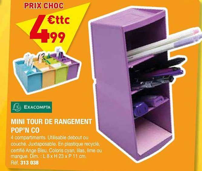 MINI TOUR DE RANGEMENT POP'N CO