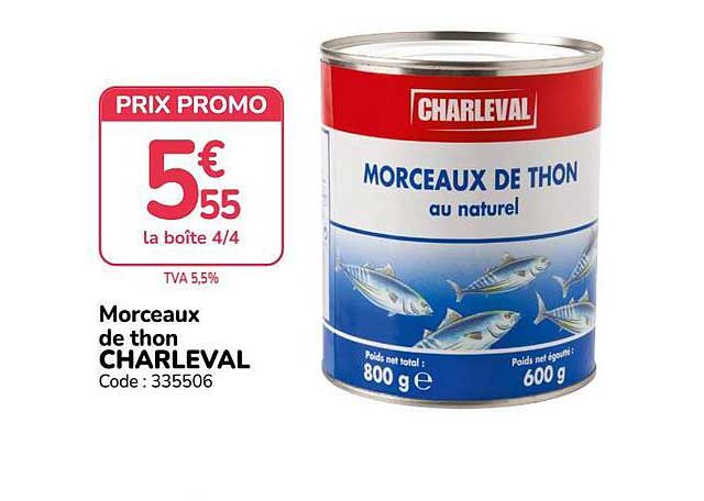 Morceaux de thon CHARLEVAL