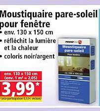 Moustiquaire pare-soleil pour fenêtre