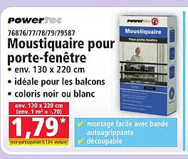Moustiquaire pour porte-fenêtre