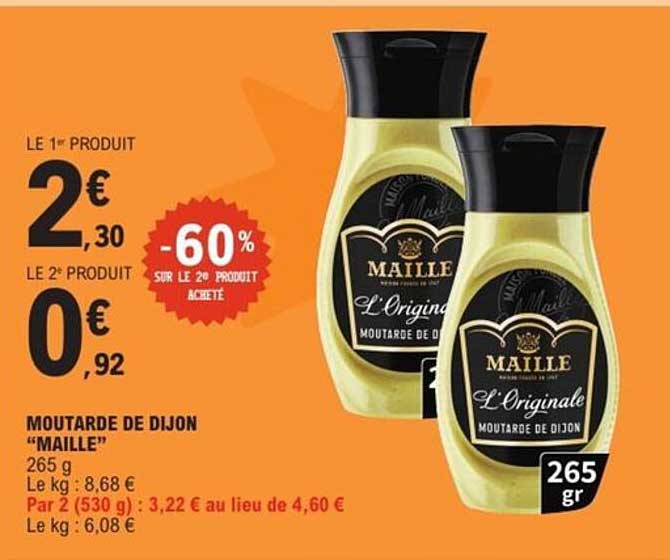 MOUTARDE DE DIJON “MAILLE” 265 g