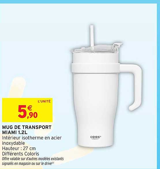 MUG DE TRANSPORT MIAMI 1.2L