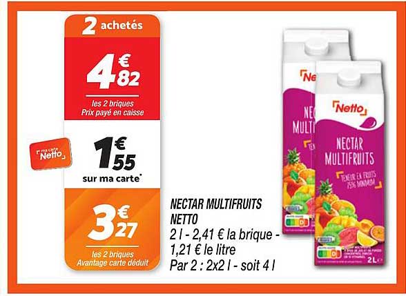 NECTAR MULTIFRUITS NETTO