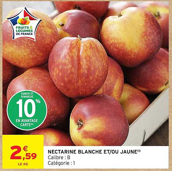 NECTARINE BLANCHE ET/OU JAUNE(1)