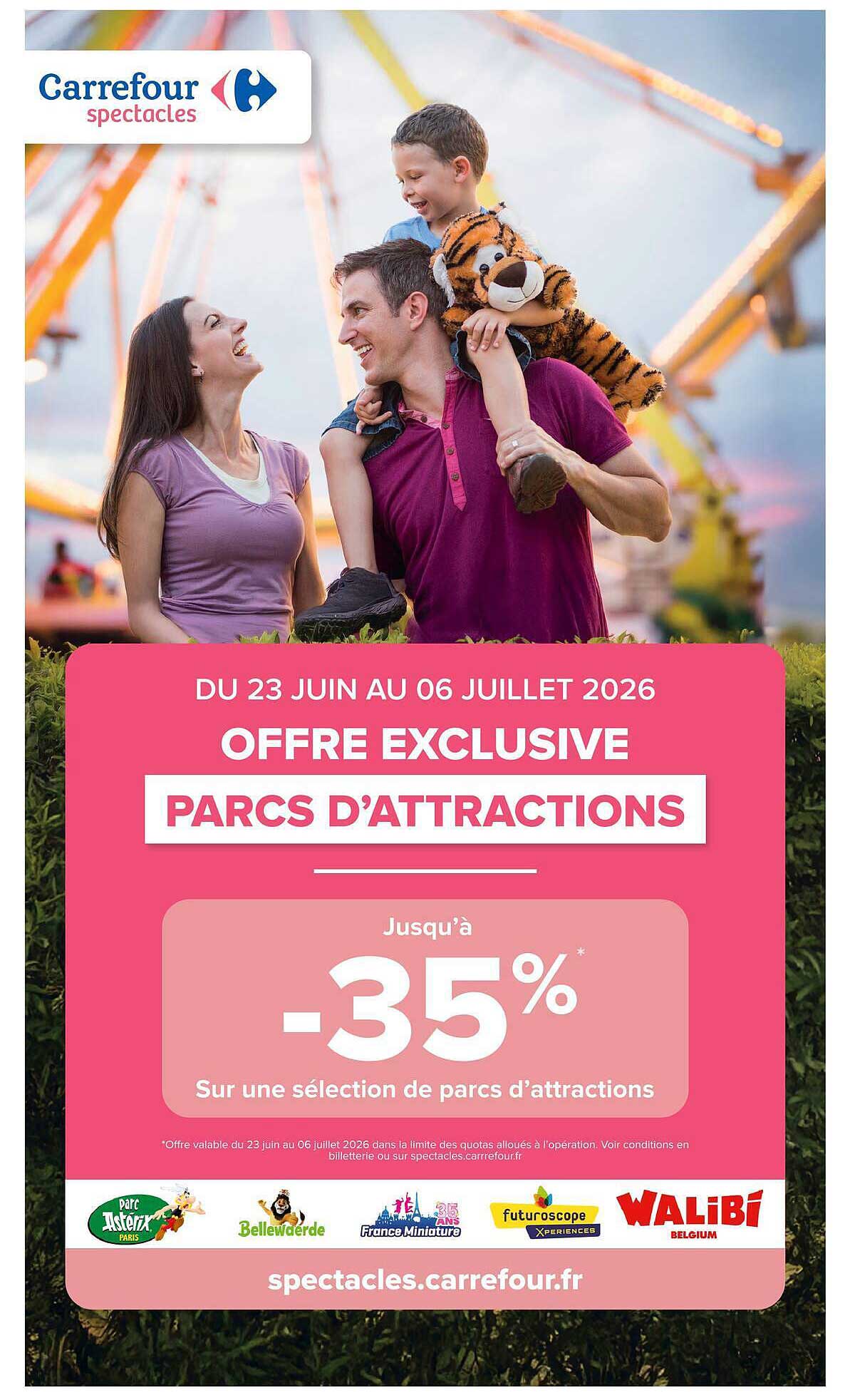 OFFRE EXCLUSIVE PARCS D’ATTRACTIONS