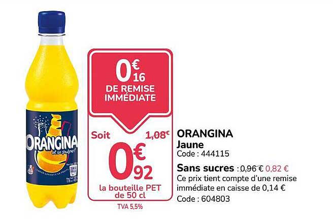 ORANGINA Jaune