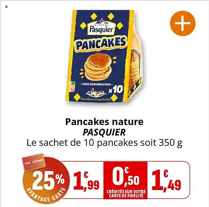 Pancakes nature PASQUIER