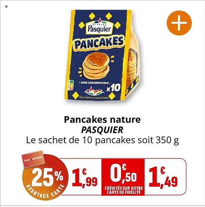 Pancakes nature PASQUIER