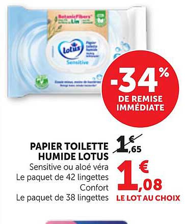 PAPIER TOILETTE HUMIDE LOTUS