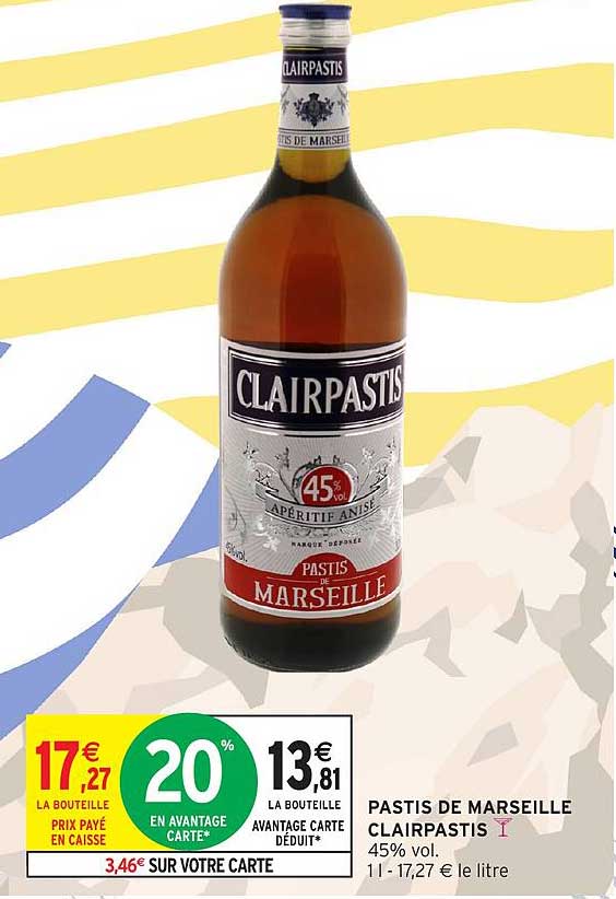 PASTIS DE MARSEILLE CLAIRPASTIS