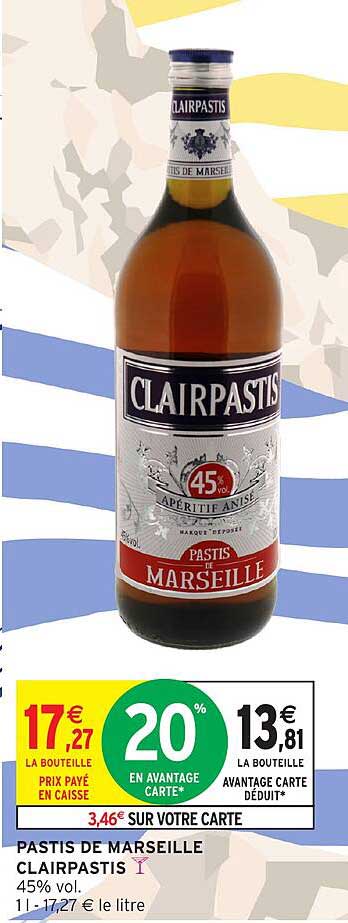 PASTIS DE MARSEILLE CLAIRPASTIS
