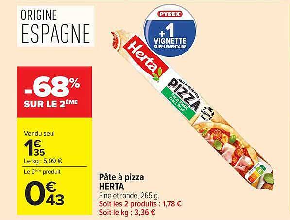 Pâte à pizza HERTA