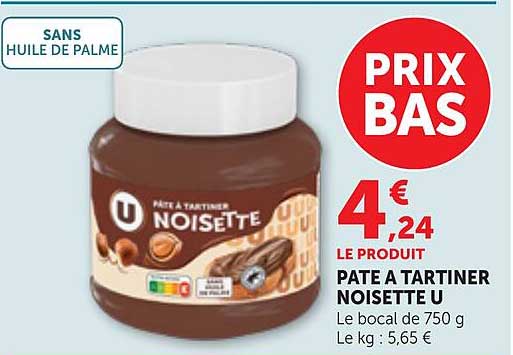 PATE A TARTINER NOISETTE U