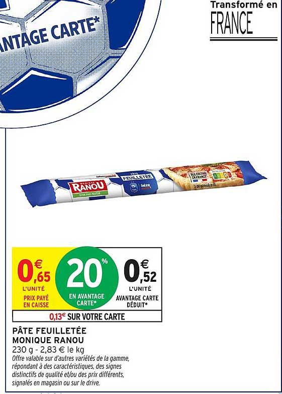 PÂTE FEUILLETÉE MONIQUE RANOU