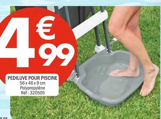 PEDILUVE POUR PISCINE 56 x 46 x 9 cm Polypropylène Réf : 320505